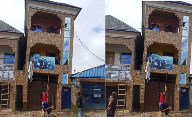 Abia Govt Demolishes Structurally Defective Two-storey Building