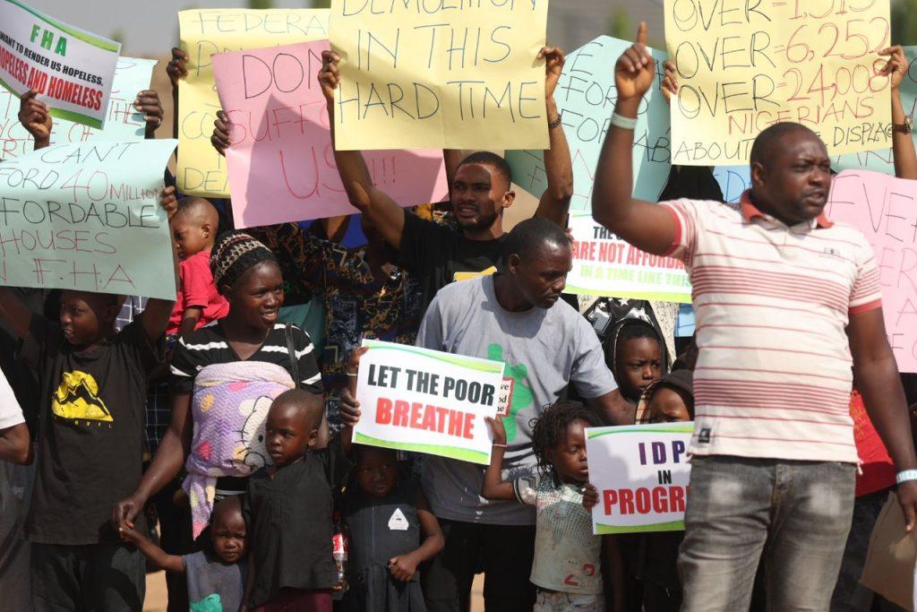 BREAKING: Protests rock Abuja over Planned Demolition Without Compensation or Resettlement