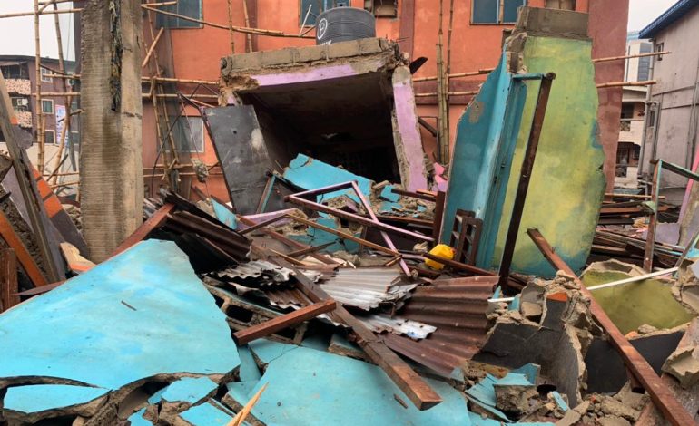 Three-Storey Building Collapses in Lagos Amid Heavy Rainfall